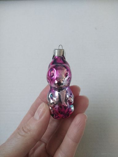 Елочная игрушка. Мышка из набора Репка