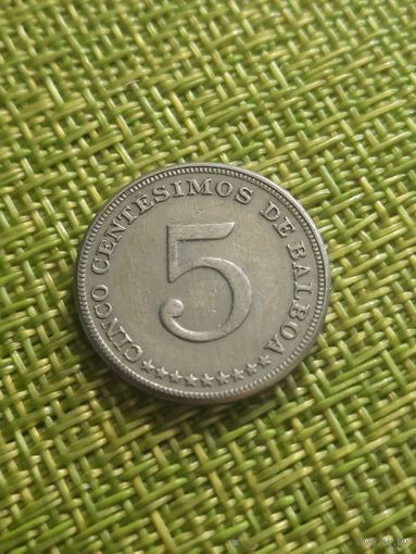 Панама 5 сентесимо 1968 г