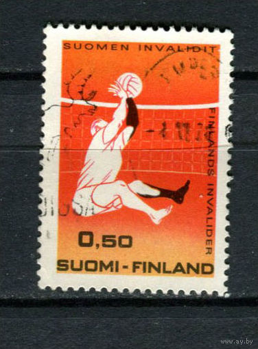 Финляндия - 1970 - 30 лет Ассоциации инвалидов войны. Волейбол - [Mi. 676] - полная серия - 1 марка. Гашеная.  (Лот 188AO)