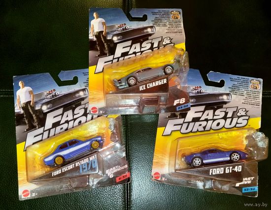 Модели Ford Dodge Mattel Форсаж Fast and Furiuos масштаб 1/55