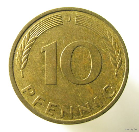 ФРГ 10 пфеннигов 1994 J