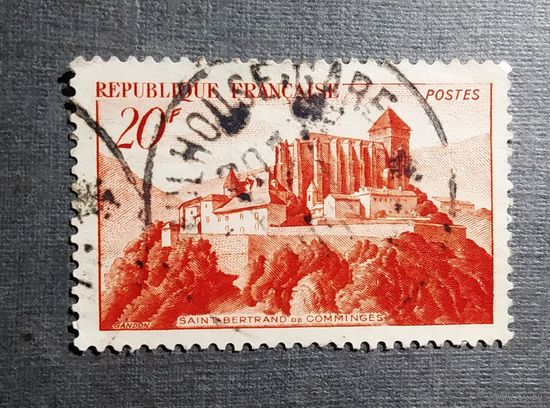 Марка Франция 1949 год Замок