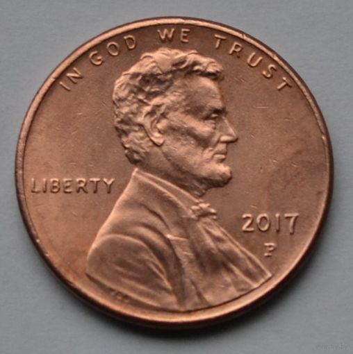 США, 1 цент 2017 г. Р