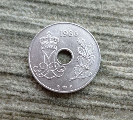 Werty71 Дания 25 эре 1986