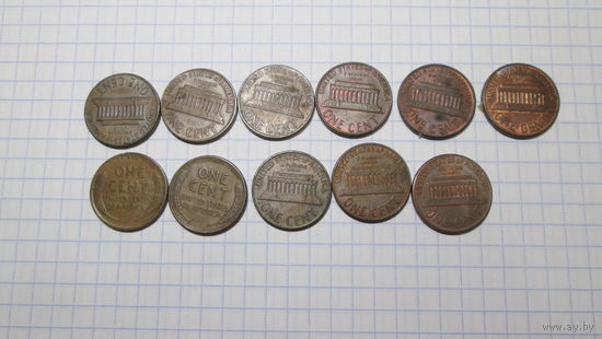 Цент сша ,разных годов,и разных рисунков.
