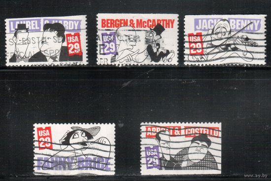 США-1991, (Мих.2163-2167), гаш. , Комиксы, (полная серия)(4)