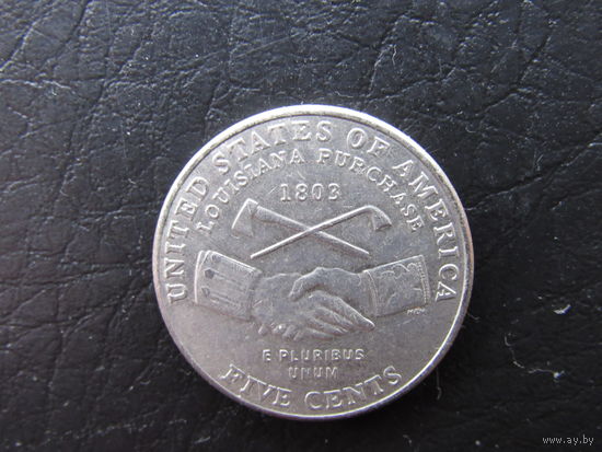 США 5 центов, 2004 Луизианская покупка.