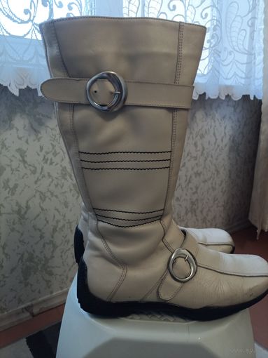 Сапоги женские, р-р 39, натур.кожа