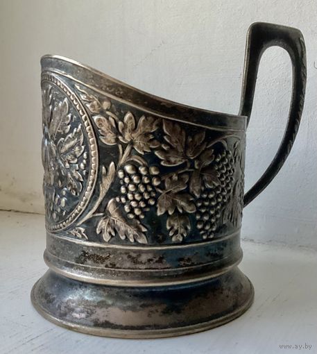 Подстаканник ФРУКТЫ.Мельхиор.