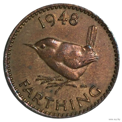 Великобритания 1 фартинг, 1948