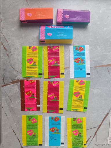 Вкладыши и обертки love is( не современные)