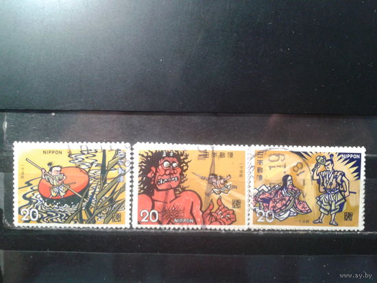 Япония, 1974. Иллюстрации к сказкам, полная серия