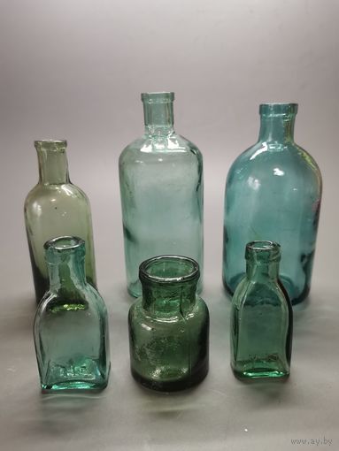 Аптечная бутылочка СССР 50-х. 6 шт. одним лотом.