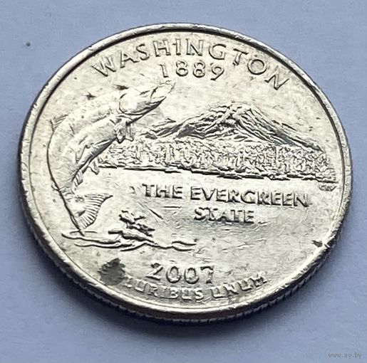 25 центов 2007 г. Вашингтон, США