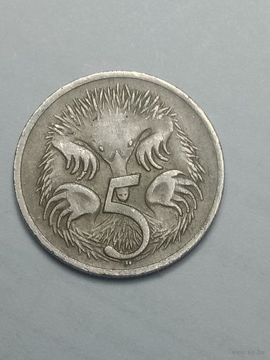 Австралия 5 центов 1968 года .
