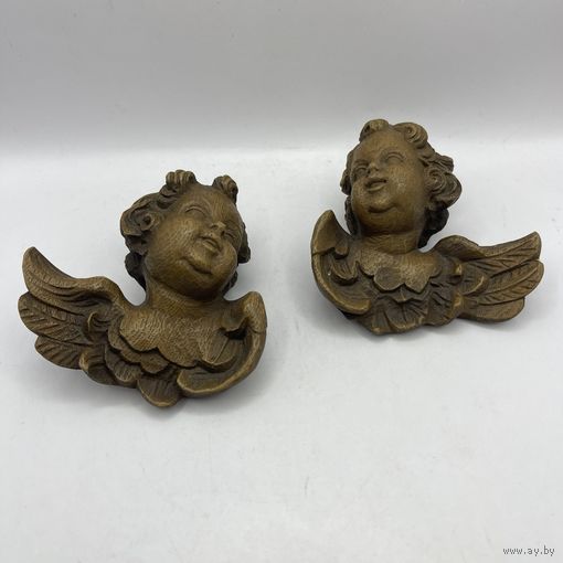 Винтажные херувимы ручной работы в стиле барокко. Италия. 3797