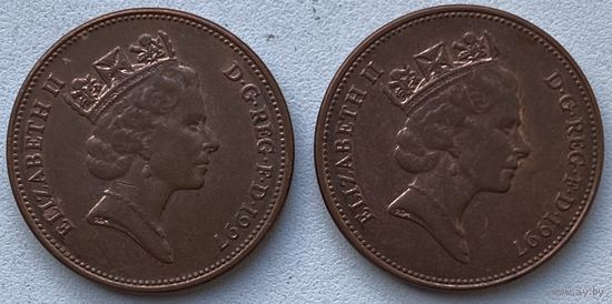 Великобритания 2 пенса 1997 г. Цена за 1 шт.
