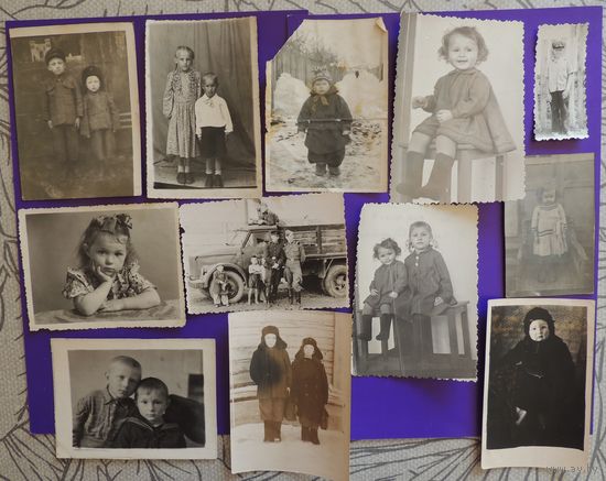 Фото "Дети", 1940-1960-е гг., 12 шт.