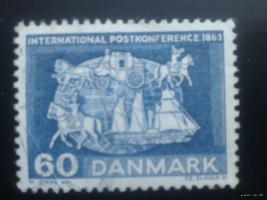 Дания 1963 всадники, парусник