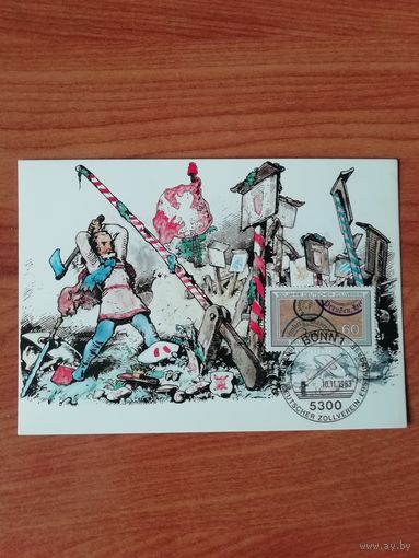 ФРГ 1983 Карт максимум марки "150-летие Таможенного союза" Mi. 1195