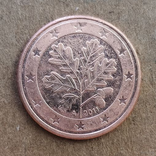 Германия 5 евроцентов, 2011 г., отметка мд., "А" - Берлин, KM# 209