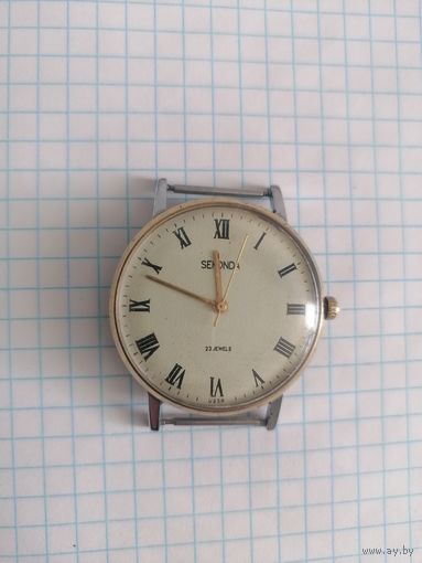 Часы sekonda механические, костюмные, ультратонкие.
