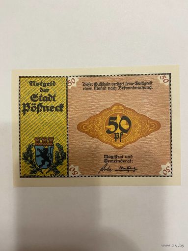 Нотгельд 50 пфеннигов 1921 год. Буфнех. Веймарская республика - 2201