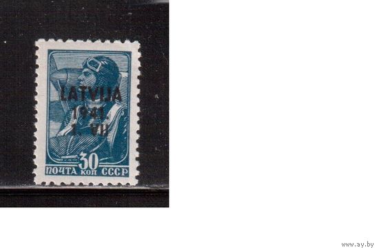 Германия(Оккупация Латвии)-1941,(Мих.5) ** , Война, Стандарт, Надп.