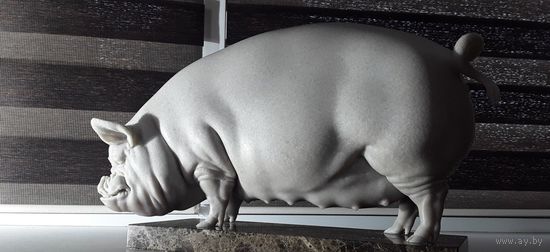 - Статуэтка СВИНОМАТКА Мрамор Вес 25.1 кг 50.5х28х19.5 см выставочный ЭКСКЛЮЗИВ !