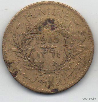ФРАНЦУЗСКИЙ ПРОТЕКТОРАТ ТУНИС. 2 ФРАНКА 1945. НЕЧАСТАЯ