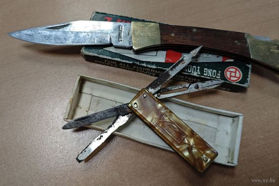 2 перочинных ножа. Совет и Китаец