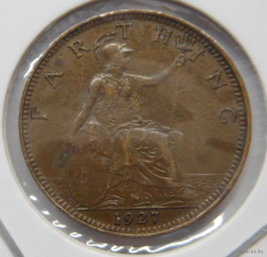 Великобритания 1 фартинг 1927 г