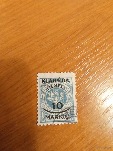 1923 Клайпеда Мемель герб  заверка (2-10)