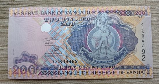 Werty71 Вануату 200 вату 2006 UNС банкнота