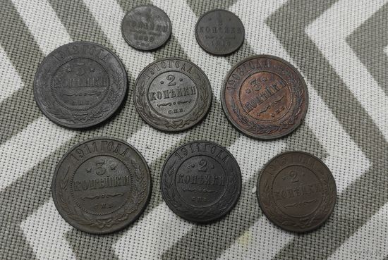 Лот монет Николая 2