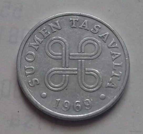 1 пенни, Финляндия 1969 г.