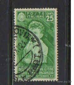 Италия Кор 1937 Выставка летнего отдыха в колониях Мальчик с колоском #562