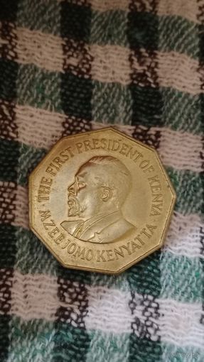 Кения 5 шиллингов 1973 редкая