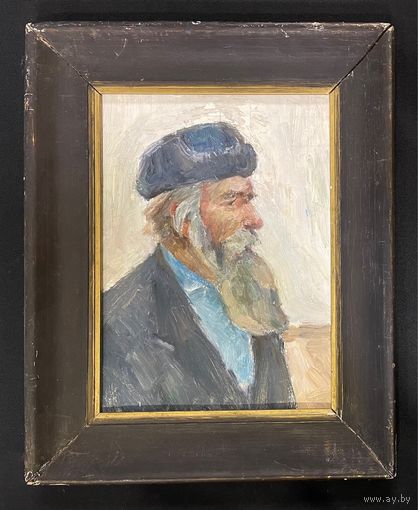 Крохалев П.С;Засл.Худ;(Крохолев);Беларус,или "Селянин", 1979г. Картон, масло.Размер 26х35 см.