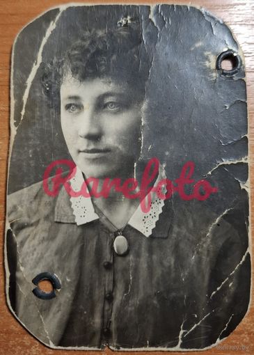 1918 Визит портрет удостоверение личности студентка Наталья Дмитриевна Калашникова Архив Калашникова Донской Коммерческий Институт печать ведомства