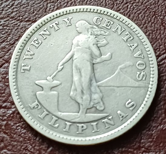 Филиппины 20 сентаво, 1903     ( 1-4-1 )
