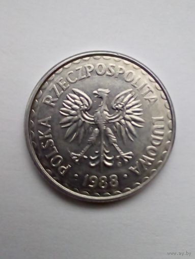 Польша 1 злотый 1988 г.(3)