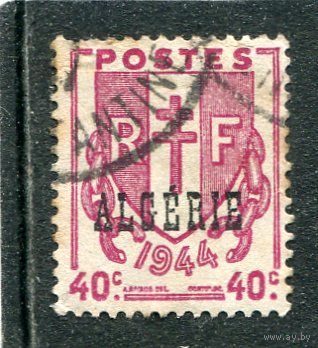 Французский Алжир. Герб. Надпечатка