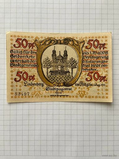 50 пфенигов (нотгельды) г. Германия.-2912