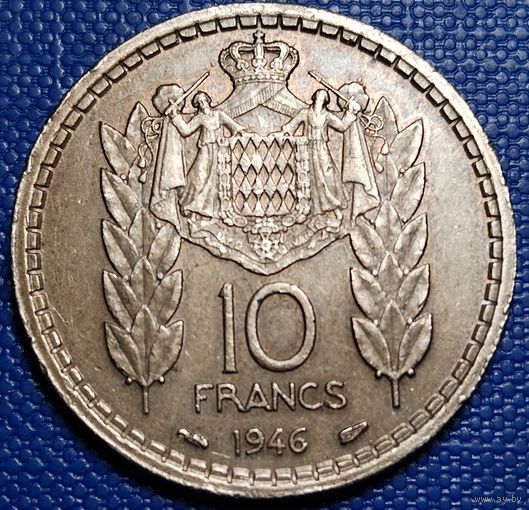 Монако 10 франков 1946 г.