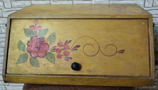 Деревянная расписная хлебница эпохи СССР. г. Муром