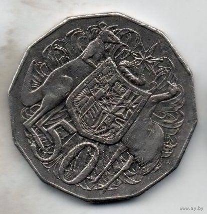 СОДРУЖЕСТВО АВСТРАЛИИ. 50 ЦЕНТОВ 2004. СТРАУС, КЕНГУРУ