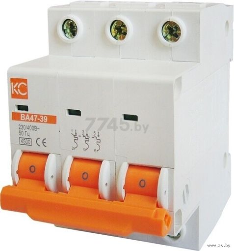 Выключатель автоматический ВА47-39 3P С 3А 4,5кА КС