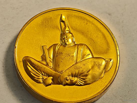 24 Карата  позолота Настольная медаль