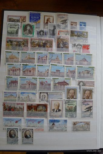 СССР-1955 (Заг.1714-1762) гаш., Хронология, Весь 1955 год(все марки ), полный комплект